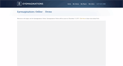 Desktop Screenshot of online.eyemaginations.com